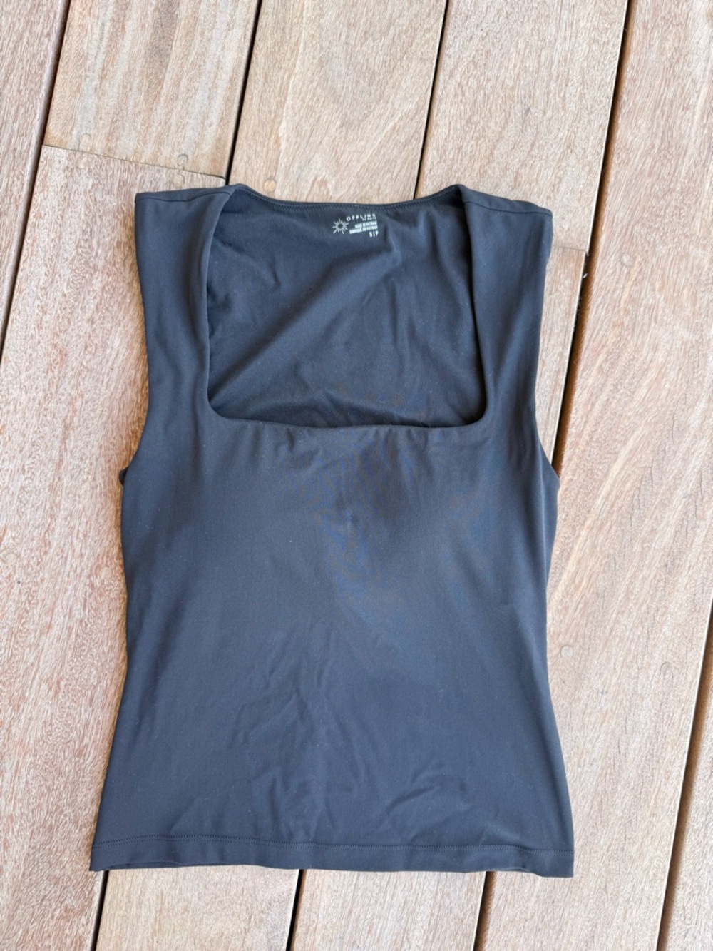 Aerie // offline by aerie real me square neck tank in black S